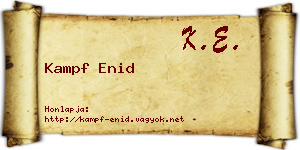 Kampf Enid névjegykártya